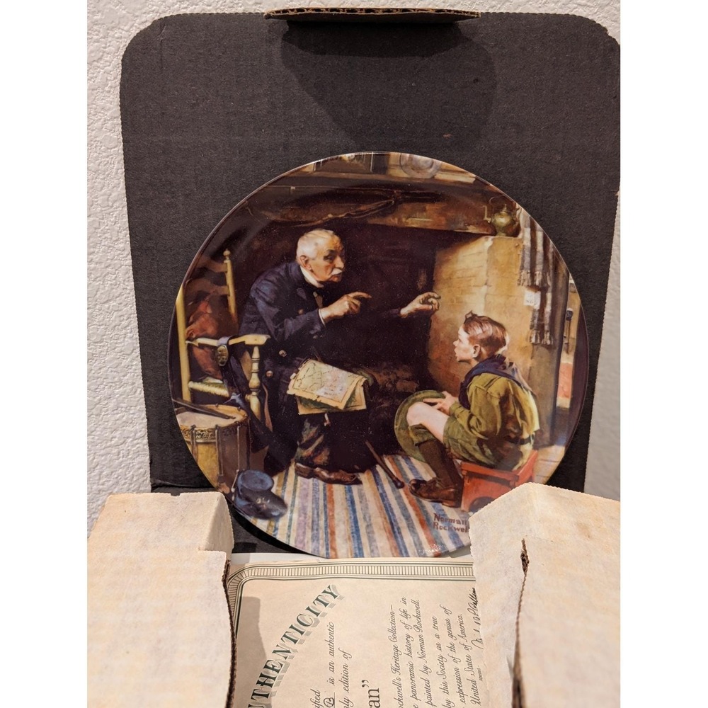 Norman Rockwell "The Veteran" Heritage Collection COA